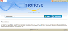 Tablet Screenshot of monose.com